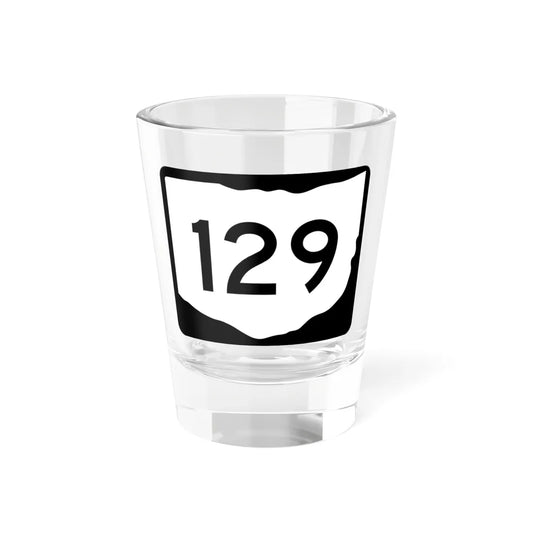 OH-129 (Ohio) (Road Sign) Shot Glass 1.5oz 1.5oz - Go Mug Yourself