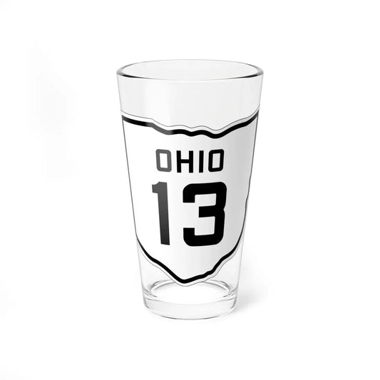 OH-13 1927 (Ohio) (Road Sign) Pint Glass 16oz 16oz - Go Mug Yourself