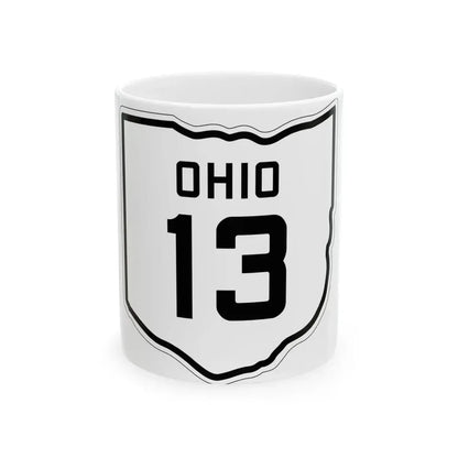 OH-13 1927 (Ohio) (Road Sign) White Coffee Mug 11oz - Go Mug Yourself