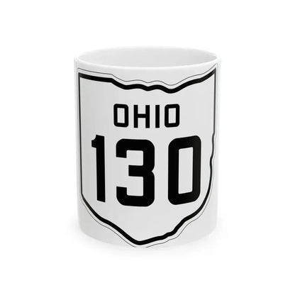OH-130 1927 (Ohio) (Road Sign) White Coffee Mug 11oz - Go Mug Yourself