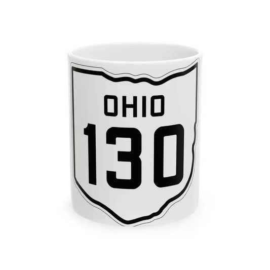OH-130 1927 (Ohio) (Road Sign) White Coffee Mug 11oz - Go Mug Yourself