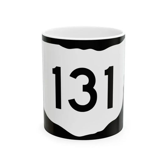 OH-131 (Ohio) (Road Sign) White Coffee Mug 11oz - Go Mug Yourself