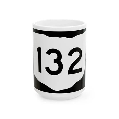 OH-132 (Ohio) (Road Sign) White Coffee Mug 15oz - Go Mug Yourself