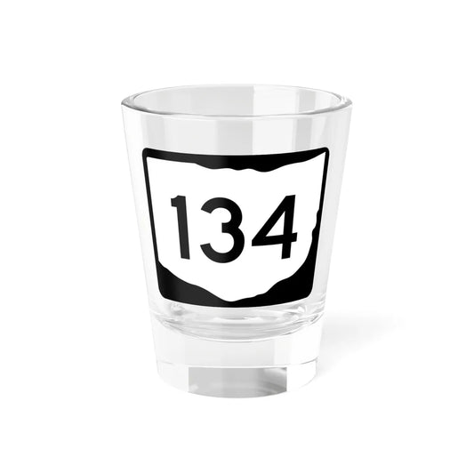 OH-134 (Ohio) (Road Sign) Shot Glass 1.5oz 1.5oz - Go Mug Yourself