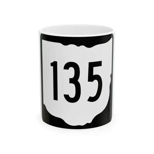 OH-135 1967 (Ohio) (Road Sign) White Coffee Mug 11oz - Go Mug Yourself