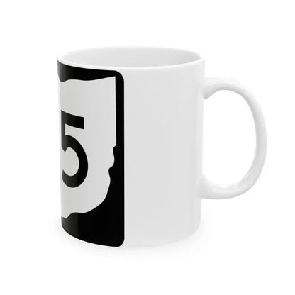 OH-135 (Ohio) (Road Sign) White Coffee Mug - Go Mug Yourself