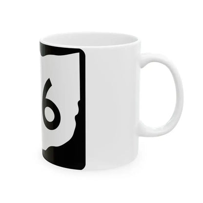 OH-136 (Ohio) (Road Sign) White Coffee Mug - Go Mug Yourself