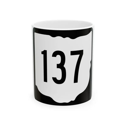 OH-137 1967 (Ohio) (Road Sign) White Coffee Mug 11oz - Go Mug Yourself
