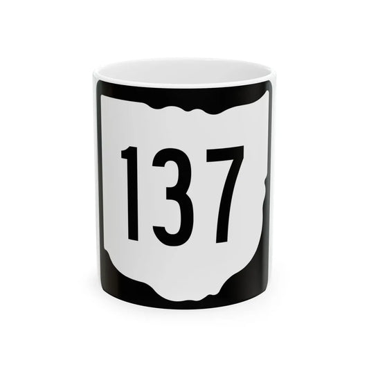OH-137 1967 (Ohio) (Road Sign) White Coffee Mug 11oz - Go Mug Yourself