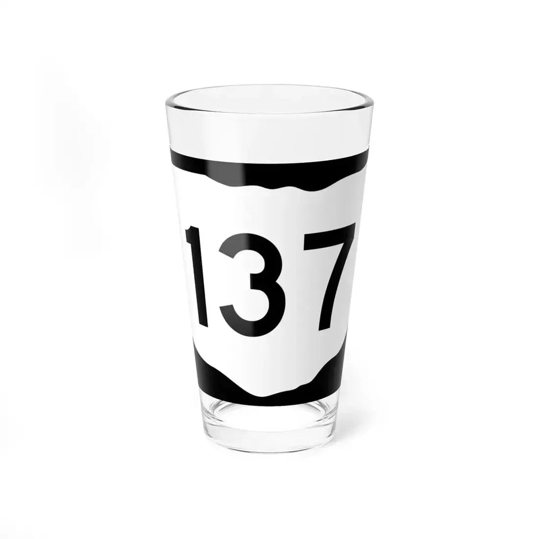 OH-137 (Ohio) (Road Sign) Pint Glass 16oz 16oz - Go Mug Yourself