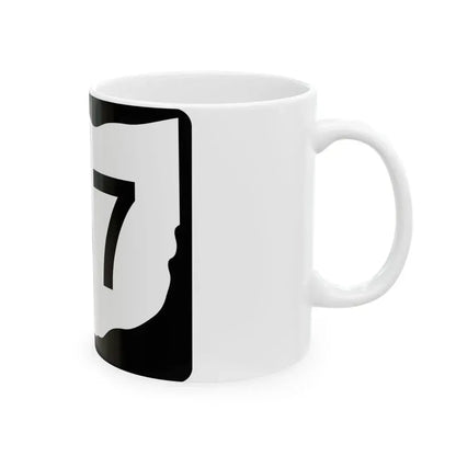 OH-137 (Ohio) (Road Sign) White Coffee Mug - Go Mug Yourself