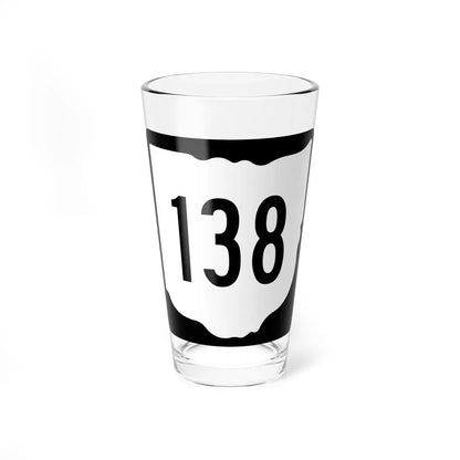OH-138 1967 (Ohio) (Road Sign) Pint Glass 16oz 16oz - Go Mug Yourself
