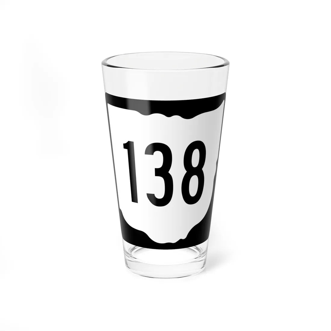 OH-138 1967 (Ohio) (Road Sign) Pint Glss 16oz 16oz - Go Mug Yourself