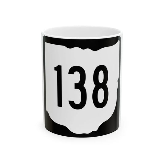 OH-138 1967 (Ohio) (Road Sign) White Coffee Mug 11oz - Go Mug Yourself