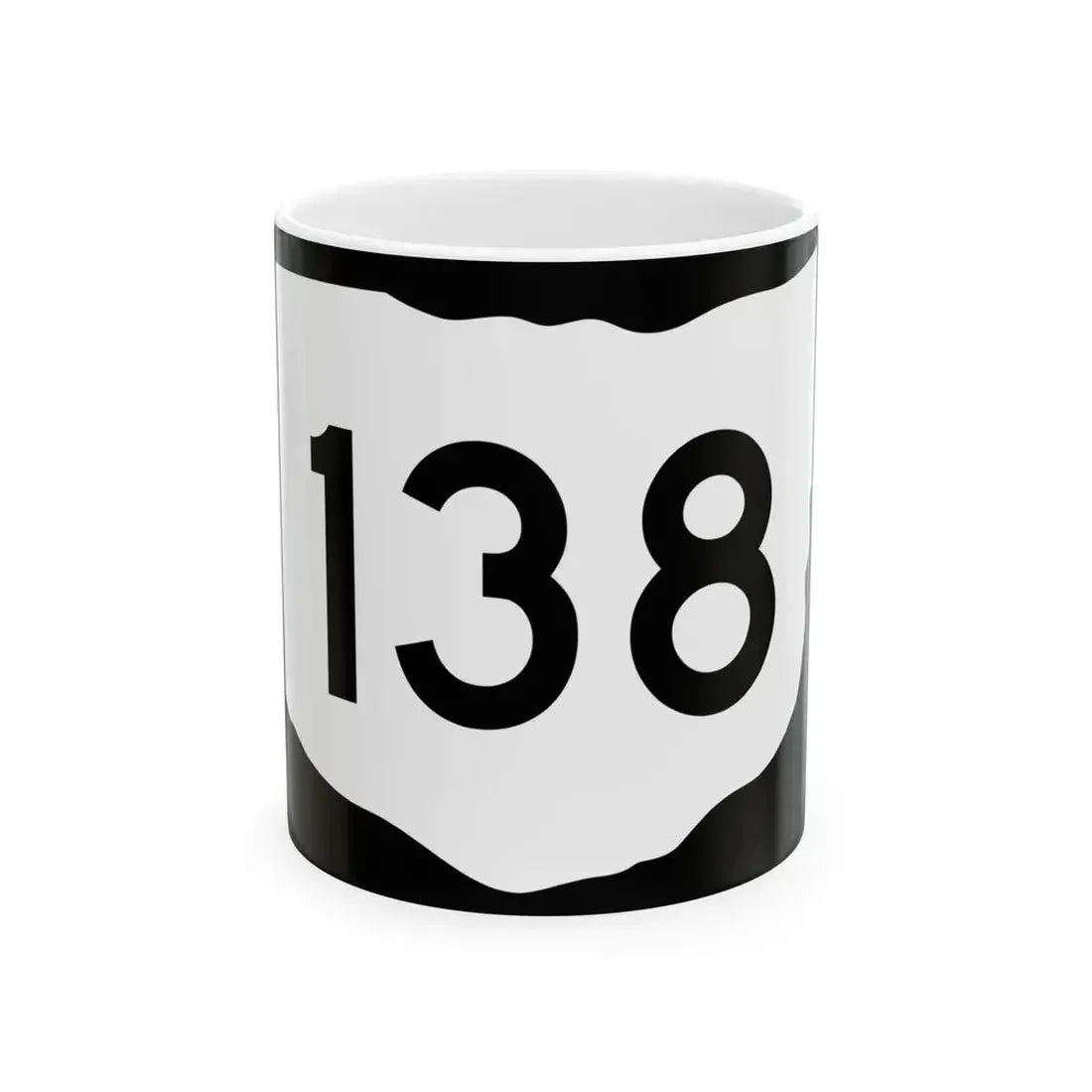 OH-138 (Ohio) (Road Sign) White Coffee Mug 11oz - Go Mug Yourself