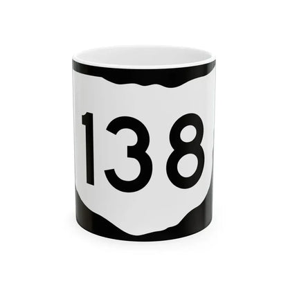 OH-138 (Ohio) (Road Sign) White Coffee Mug 11oz - Go Mug Yourself