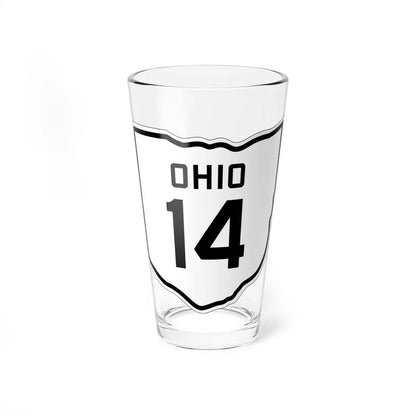 OH-14 1927 (Ohio) (Road Sign) Pint Glass 16oz 16oz - Go Mug Yourself