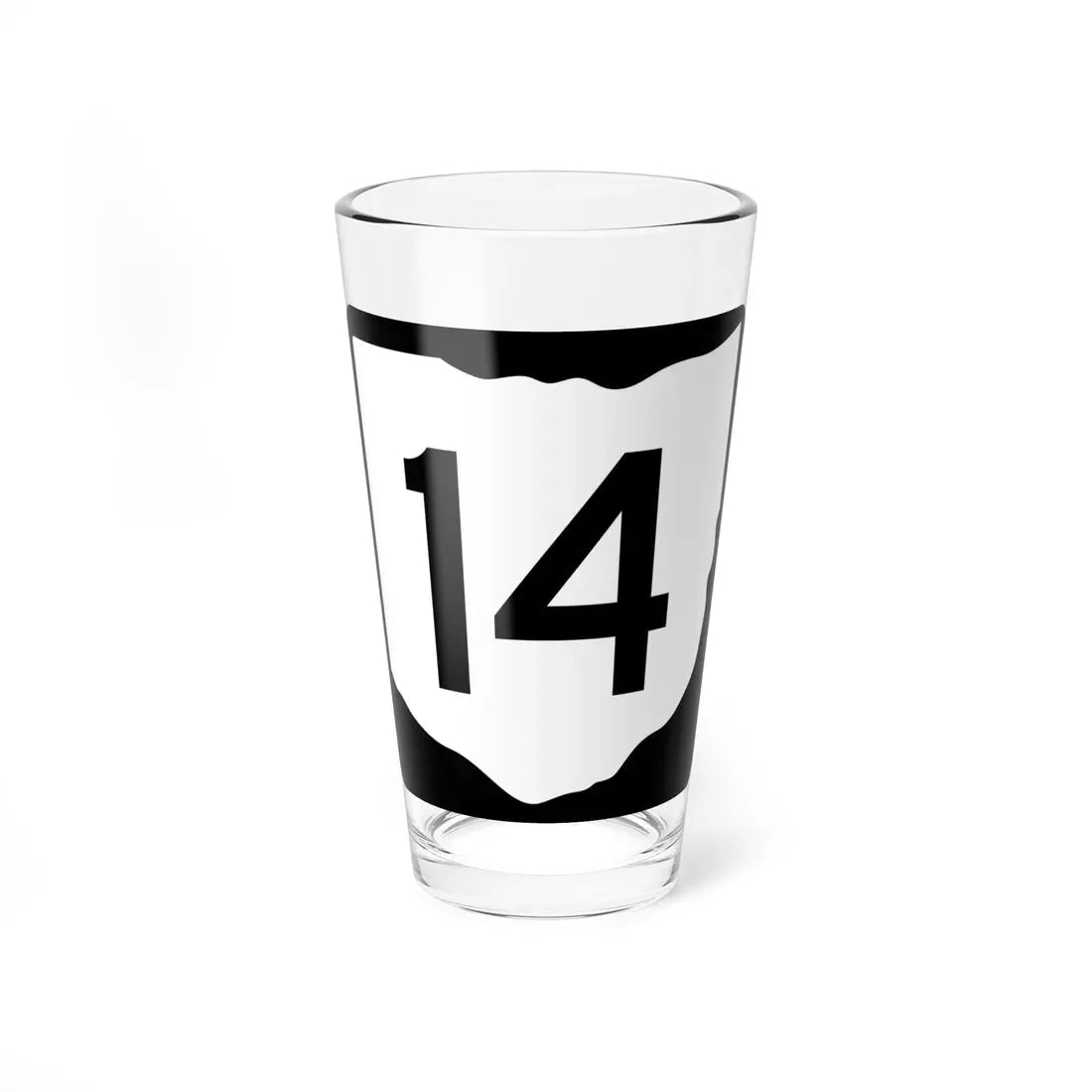 OH-14 (Ohio) (Road Sign) Pint Glass 16oz 16oz - Go Mug Yourself