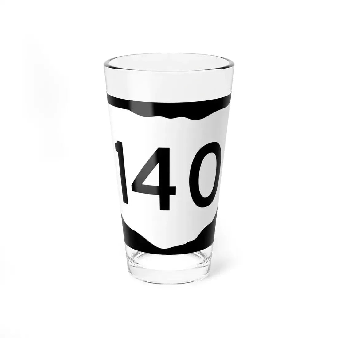 OH-140 (Ohio) (Road Sign) Pint Glass 16oz 16oz - Go Mug Yourself