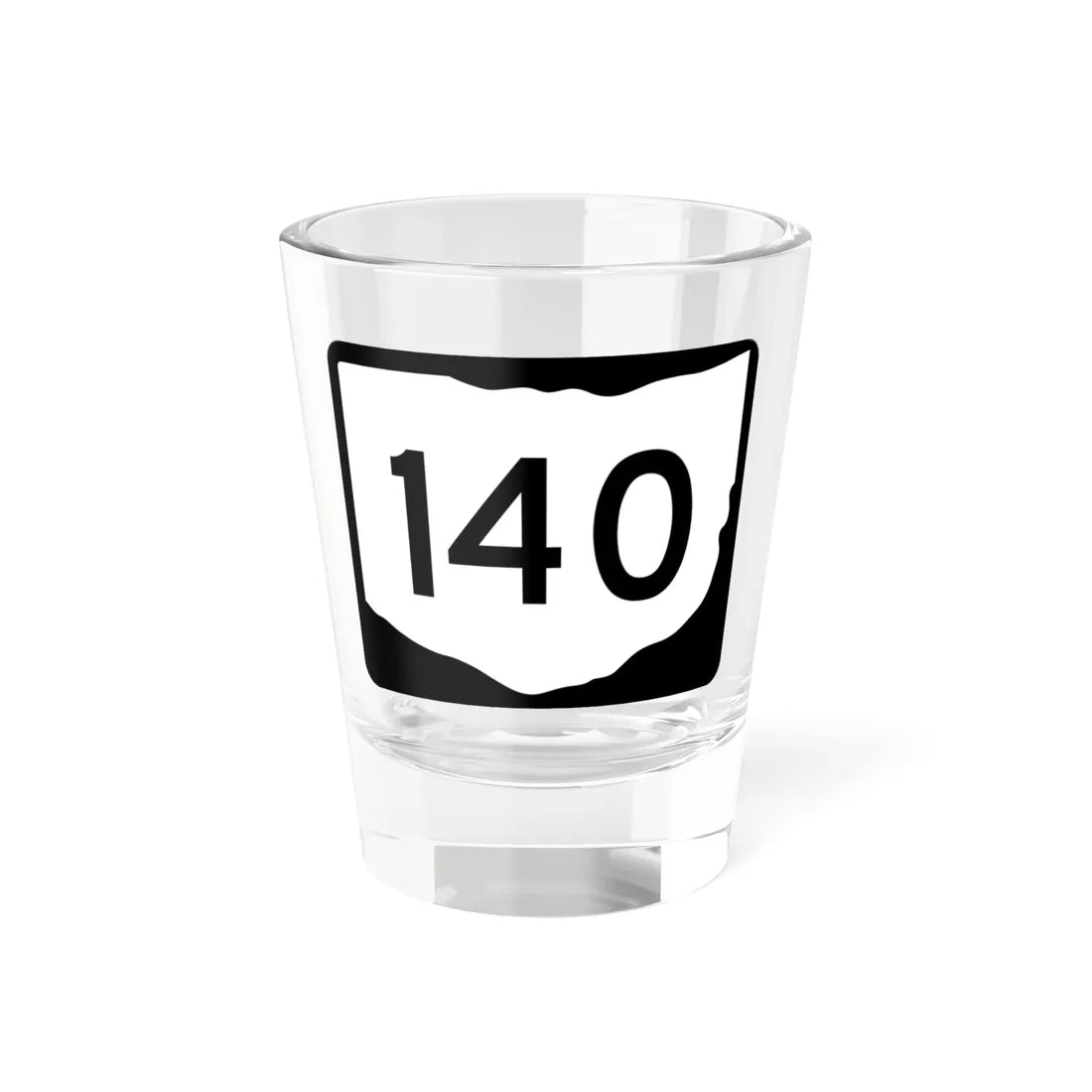 OH-140 (Ohio) (Road Sign) Shot Glass 1.5oz 1.5oz - Go Mug Yourself