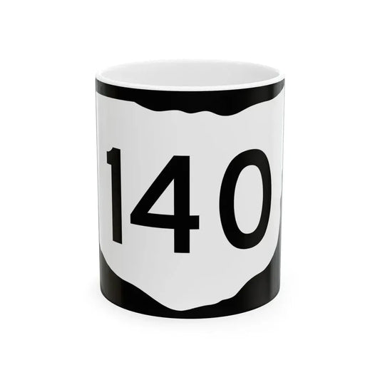 OH-140 (Ohio) (Road Sign) White Coffee Mug 11oz - Go Mug Yourself