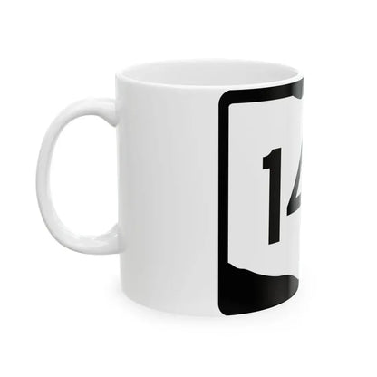 OH-140 (Ohio) (Road Sign) White Coffee Mug - Go Mug Yourself