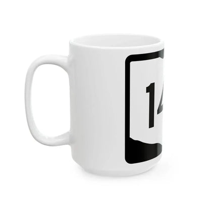 OH-140 (Ohio) (Road Sign) White Coffee Mug - Go Mug Yourself
