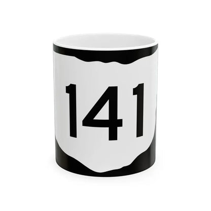 OH-141 (Ohio) (Road Sign) White Coffee Mug 11oz - Go Mug Yourself