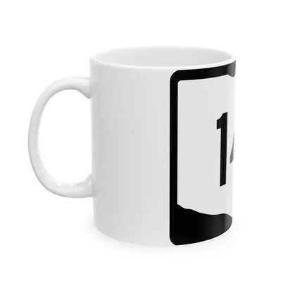 OH-141 (Ohio) (Road Sign) White Coffee Mug - Go Mug Yourself