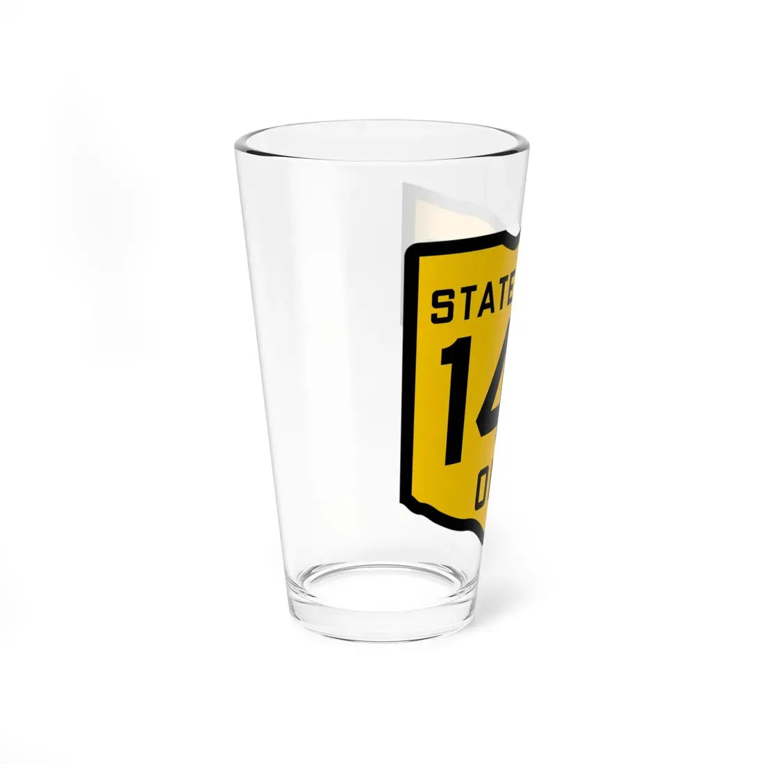 OH-142 1920 (Ohio) (Road Sign) Pint Glass 16oz - Go Mug Yourself