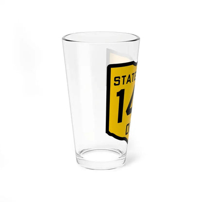 OH-142 1920 (Ohio) (Road Sign) Pint Glass 16oz - Go Mug Yourself