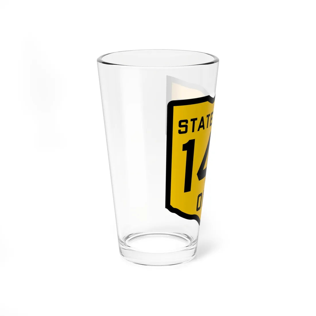 OH-142 1920 (Ohio) (Road Sign) Pint Glss 16oz - Go Mug Yourself