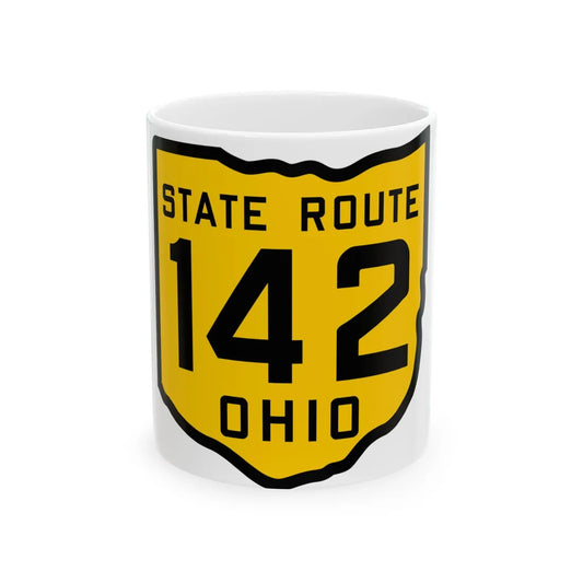 OH-142 1920 (Ohio) (Road Sign) White Coffee Mug 11oz - Go Mug Yourself