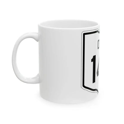OH-142 1927 (Ohio) (Road Sign) White Coffee Mug - Go Mug Yourself