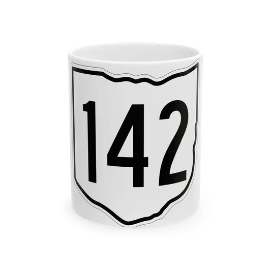 OH-142 1960 (Ohio) (Road Sign) White Coffee Mug 11oz - Go Mug Yourself