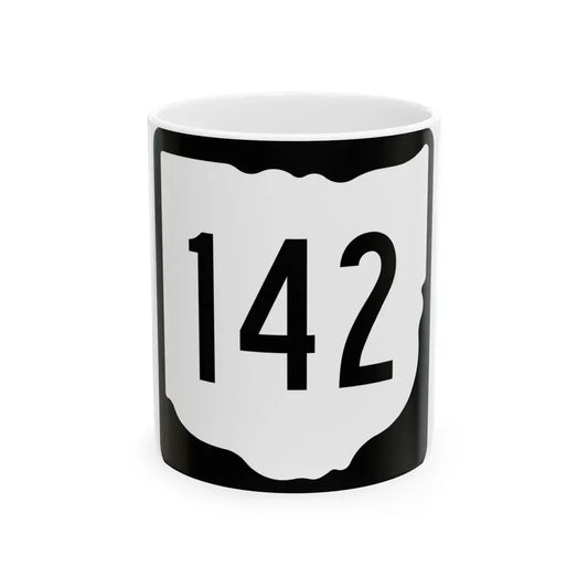 OH-142 1967 (Ohio) (Road Sign) White Coffee Mug 11oz - Go Mug Yourself