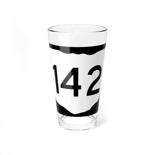 OH-142 (Ohio) (Road Sign) Pint Glass 16oz 16oz - Go Mug Yourself