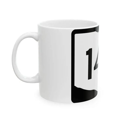 OH-142 (Ohio) (Road Sign) White Coffee Mug - Go Mug Yourself