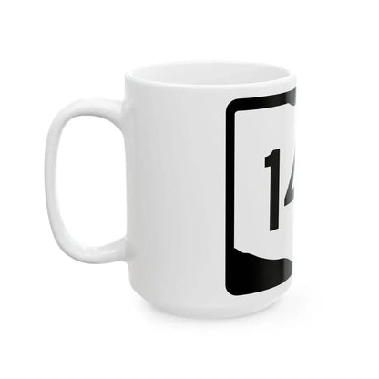 OH-142 (Ohio) (Road Sign) White Coffee Mug - Go Mug Yourself