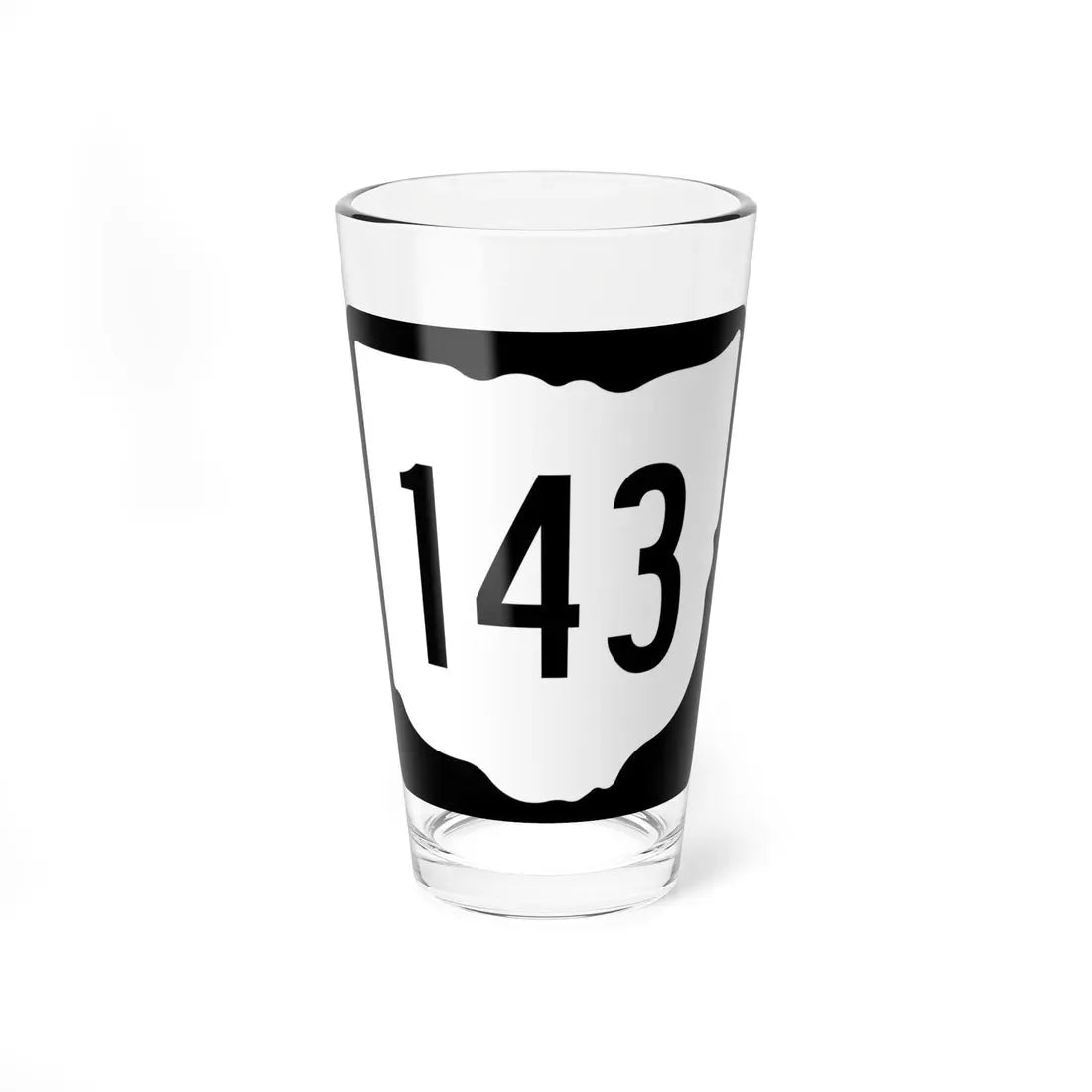 OH-143 1967 (Ohio) (Road Sign) Pint Glass 16oz 16oz - Go Mug Yourself