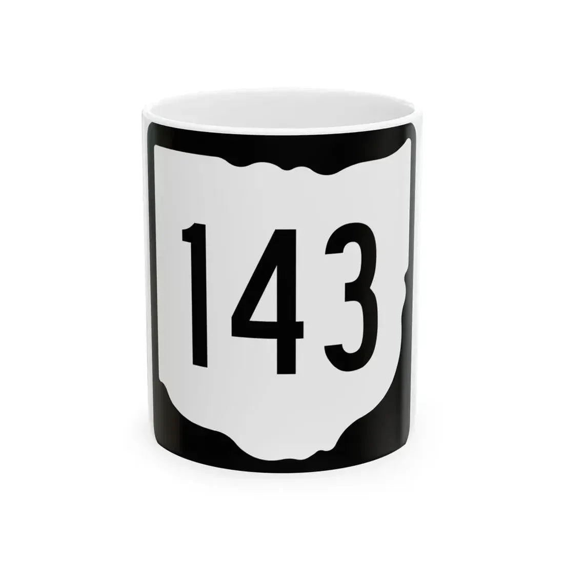 OH-143 1967 (Ohio) (Road Sign) White Coffee Mug 11oz - Go Mug Yourself