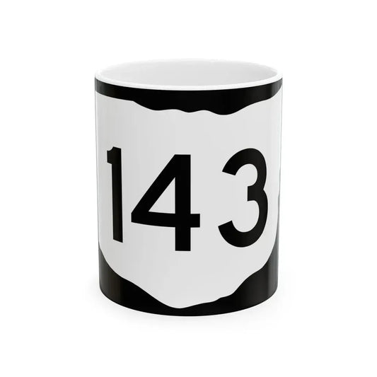 OH-143 (Ohio) (Road Sign) White Coffee Mug 11oz - Go Mug Yourself