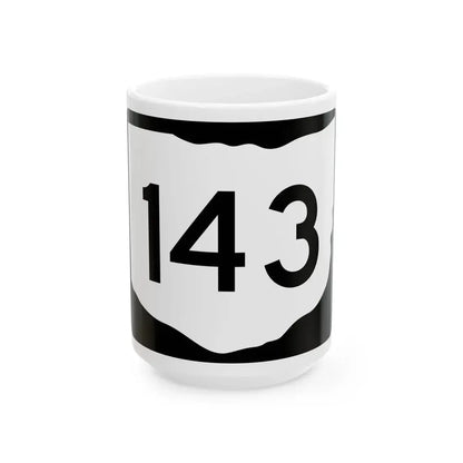 OH-143 (Ohio) (Road Sign) White Coffee Mug 15oz - Go Mug Yourself