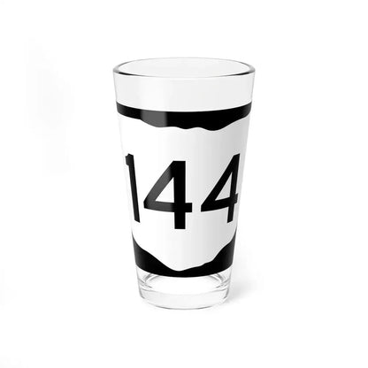 OH-144 (Ohio) (Road Sign) Pint Glass 16oz 16oz - Go Mug Yourself