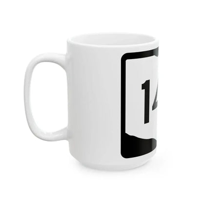 OH-144 (Ohio) (Road Sign) White Coffee Mug - Go Mug Yourself