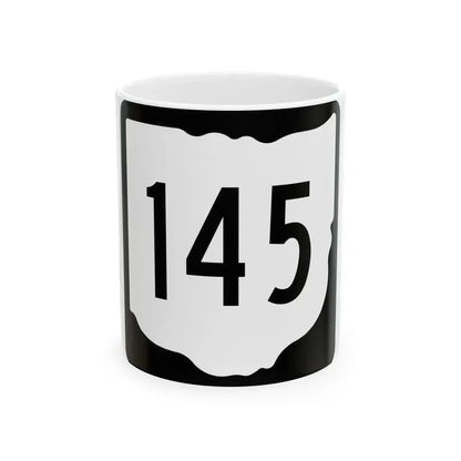 OH-145 1967 (Ohio) (Road Sign) White Coffee Mug 11oz - Go Mug Yourself