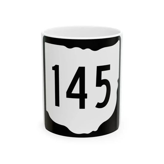 OH-145 1967 (Ohio) (Road Sign) White Coffee Mug 11oz - Go Mug Yourself