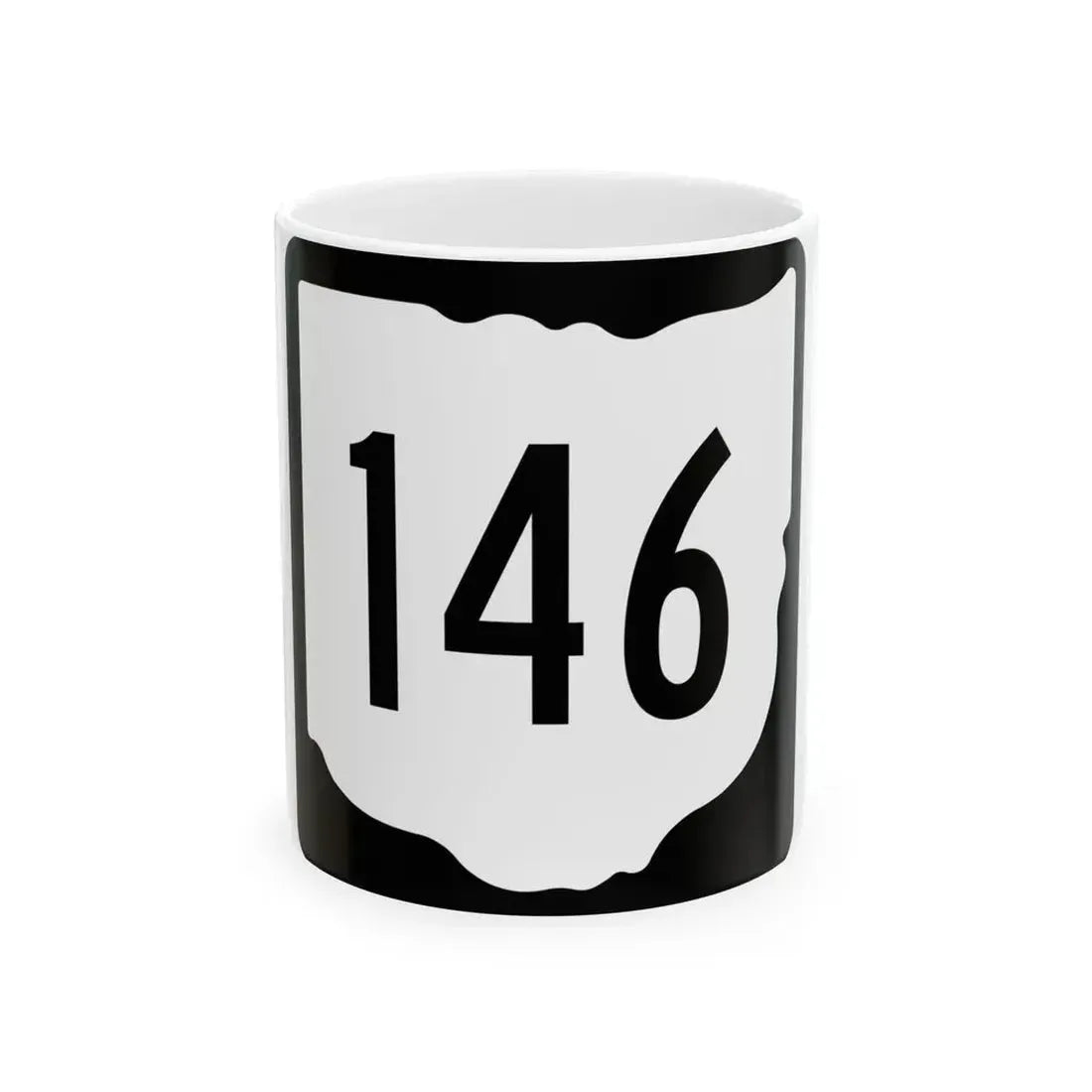 OH-146 1967 (Ohio) (Road Sign) White Coffee Mug 11oz - Go Mug Yourself