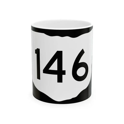 OH-146 (Ohio) (Road Sign) White Coffee Mug 11oz - Go Mug Yourself
