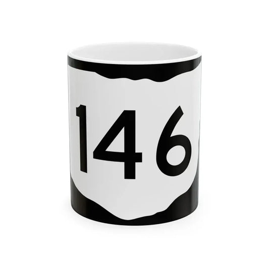 OH-146 (Ohio) (Road Sign) White Coffee Mug 11oz - Go Mug Yourself